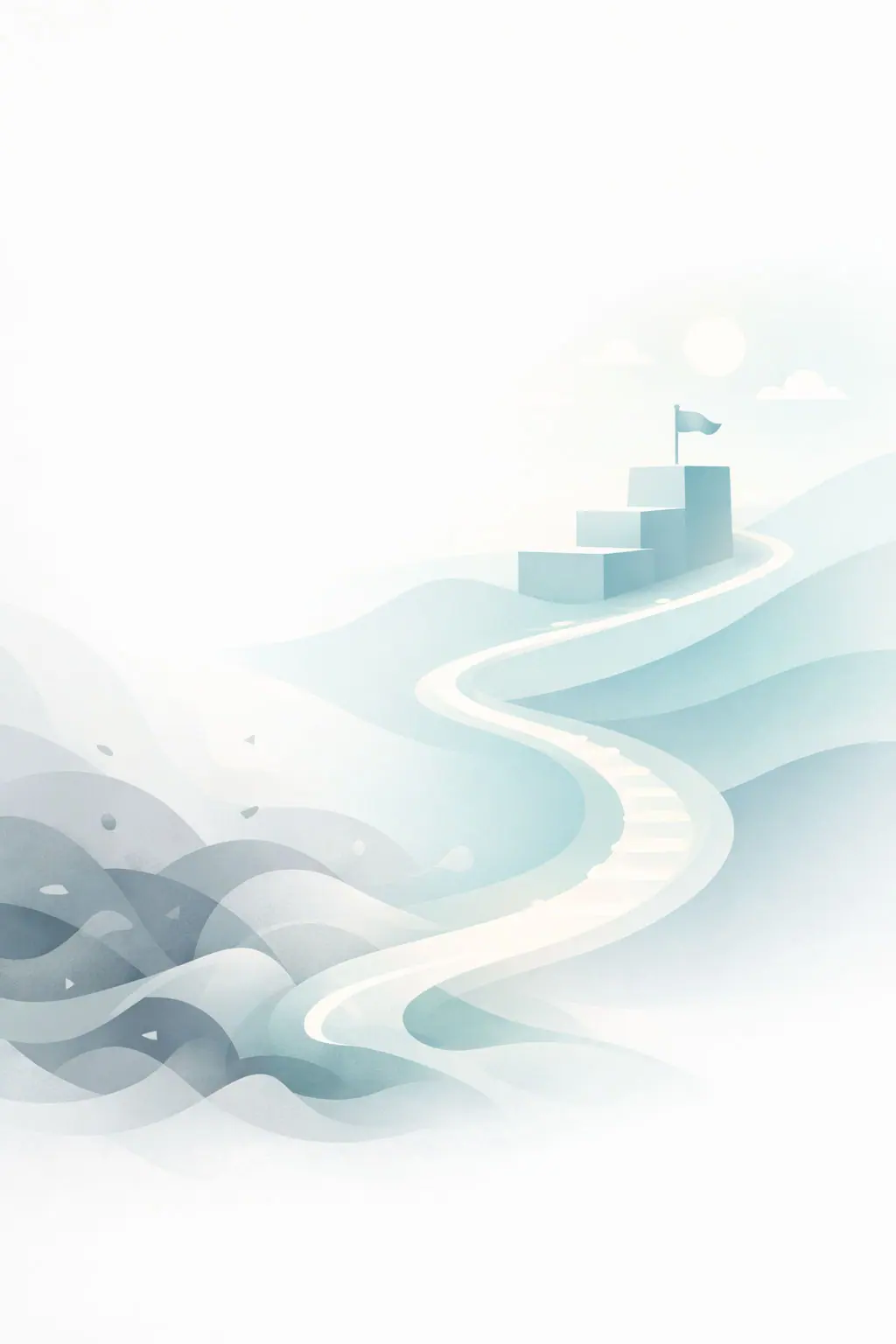 Abstract illustration about clarity, support, and habit change